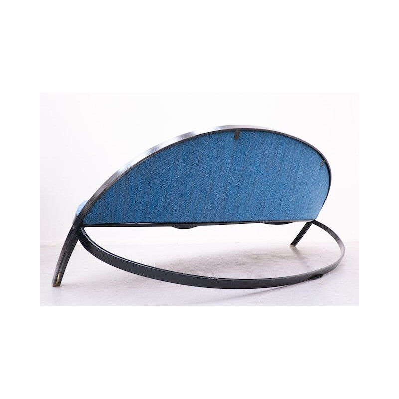 Italian mid-century blue "Saturno" sofa by Gastone Rinaldi for Rima, 1957