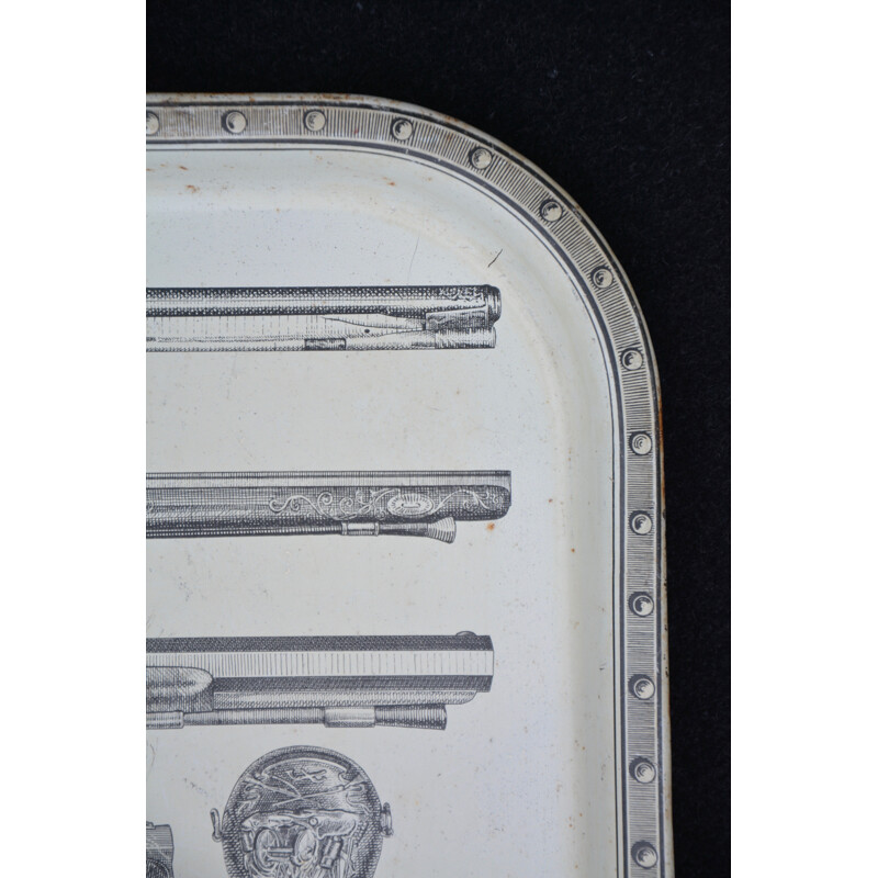 Tray in metal, Piero FORNASETTI - 1960s