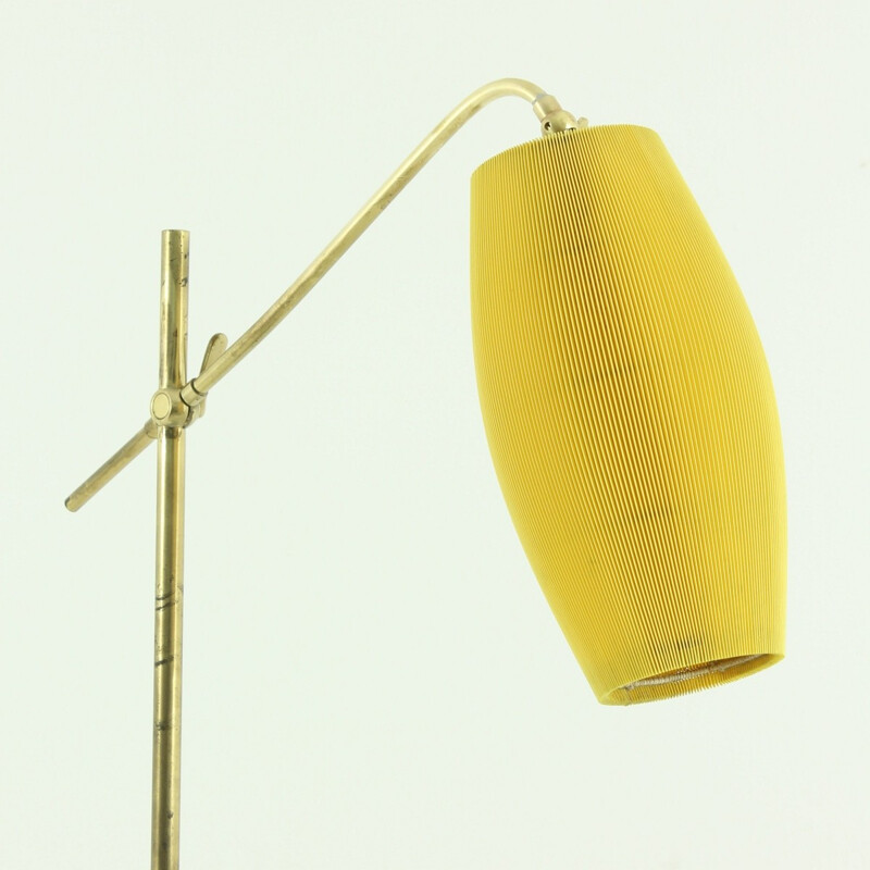 Mid Century yellow floor lamp - 1950s