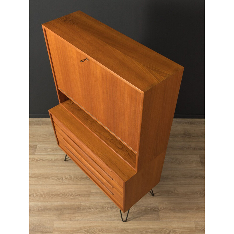 Vintage teak bar cabinet by Wk Möbel, Germany 1960s