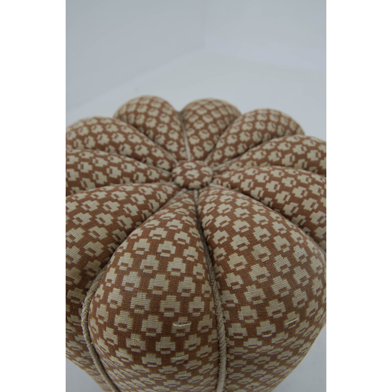 Art Deco vintage pouf by Jindrich Halabala for Up Zavody, Czechoslovakia 1930s