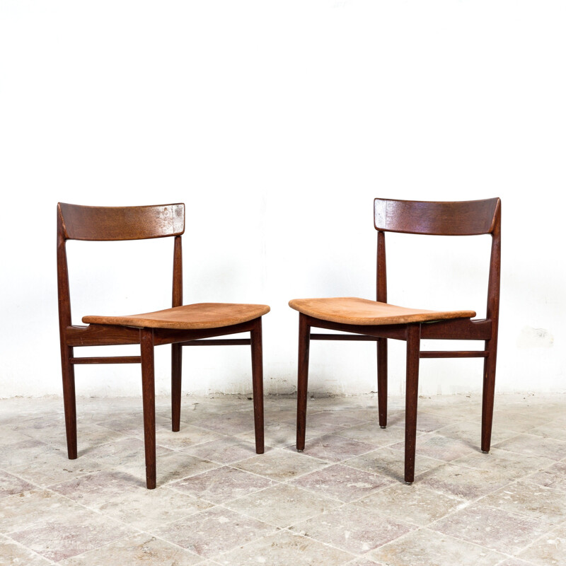 Vintage dining chairs by Henry Rosengren Hansen for Brande Møbelindustri, Denmark 1960s