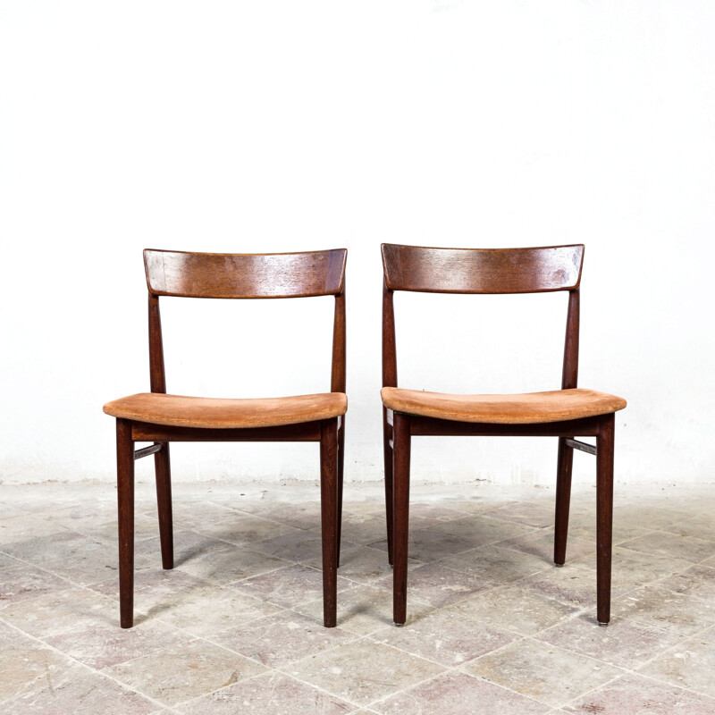 Vintage dining chairs by Henry Rosengren Hansen for Brande Møbelindustri, Denmark 1960s