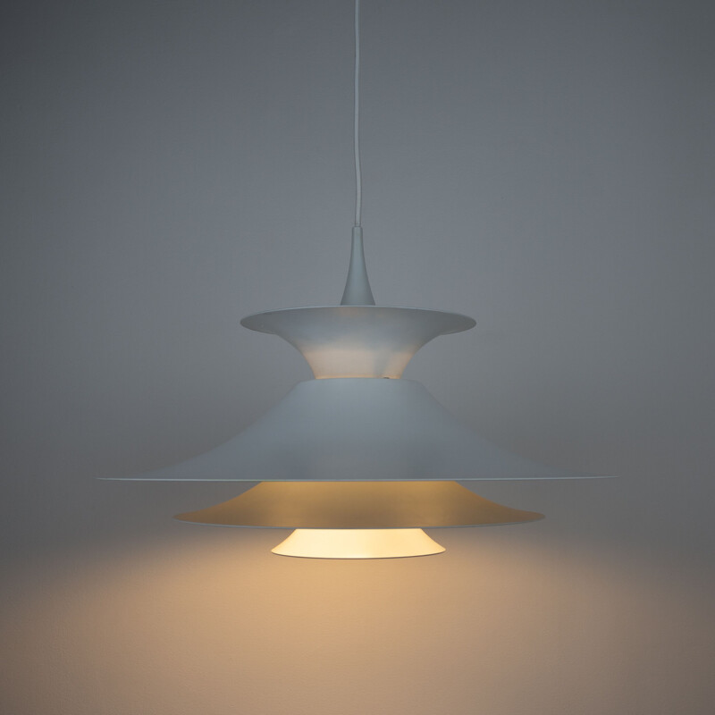 Danish vintage pendant lamp Radius by Erik Balslev for Fog og Morup, Denmark 1977