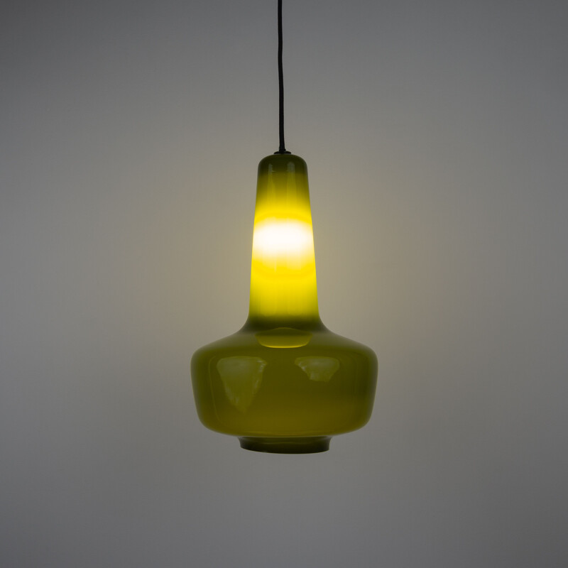 Danish vintage pendant lamp Kreta by Jacob E. Bang for Fog og Morup, 1964