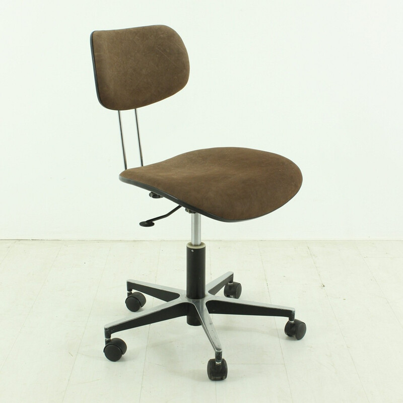 Chaise de bureau en daim, Egon EIRMANN - 1970