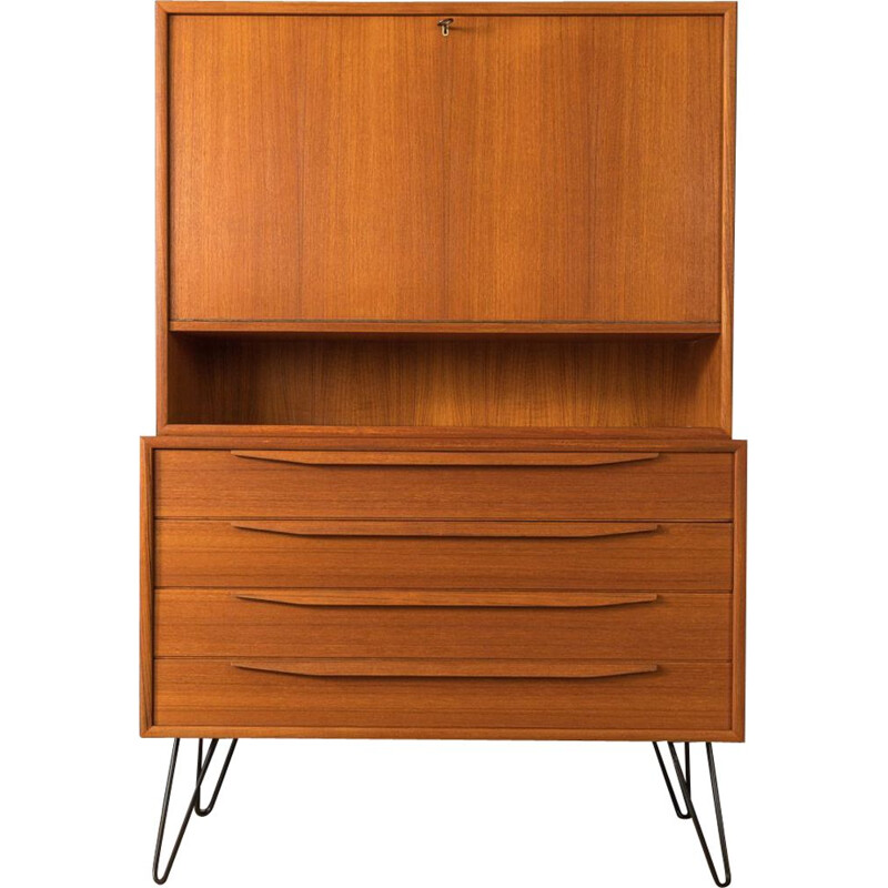 Vintage teak bar cabinet by Wk Möbel, Germany 1960s