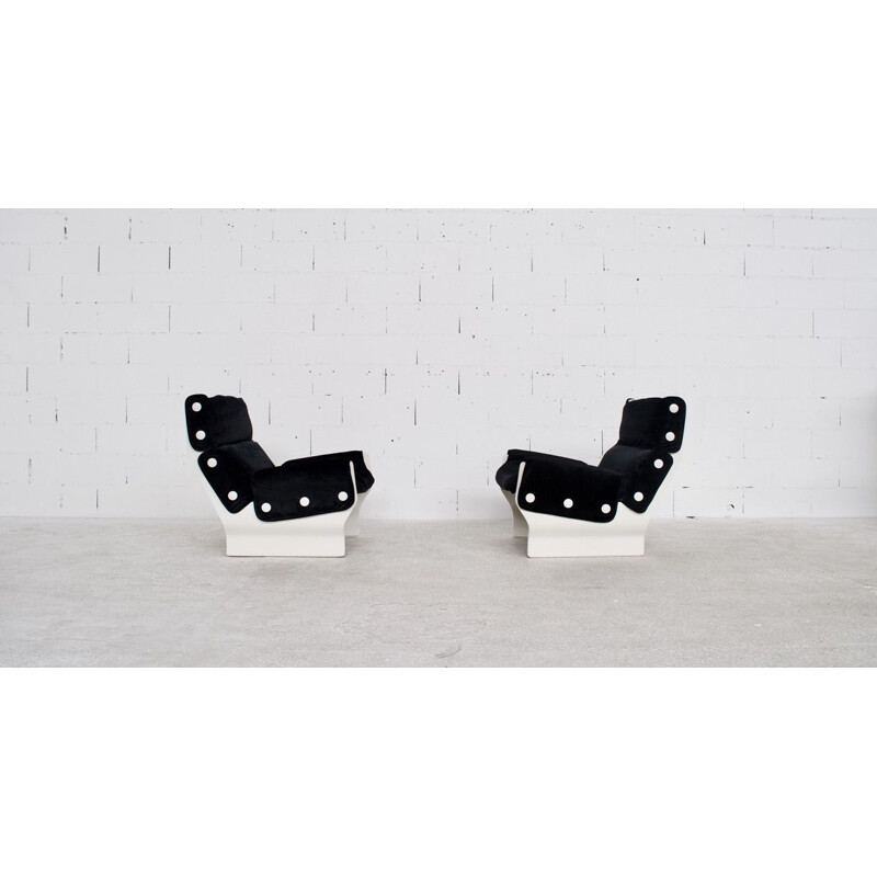 Paire de fauteuils vintage par Osvaldo Borsani pour Tecno, 1960