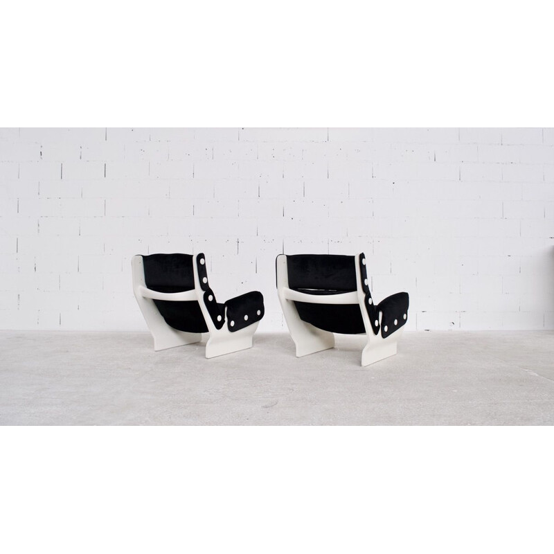 Pair of vintage armchairs by Osvaldo Borsani for Tecno, 1960