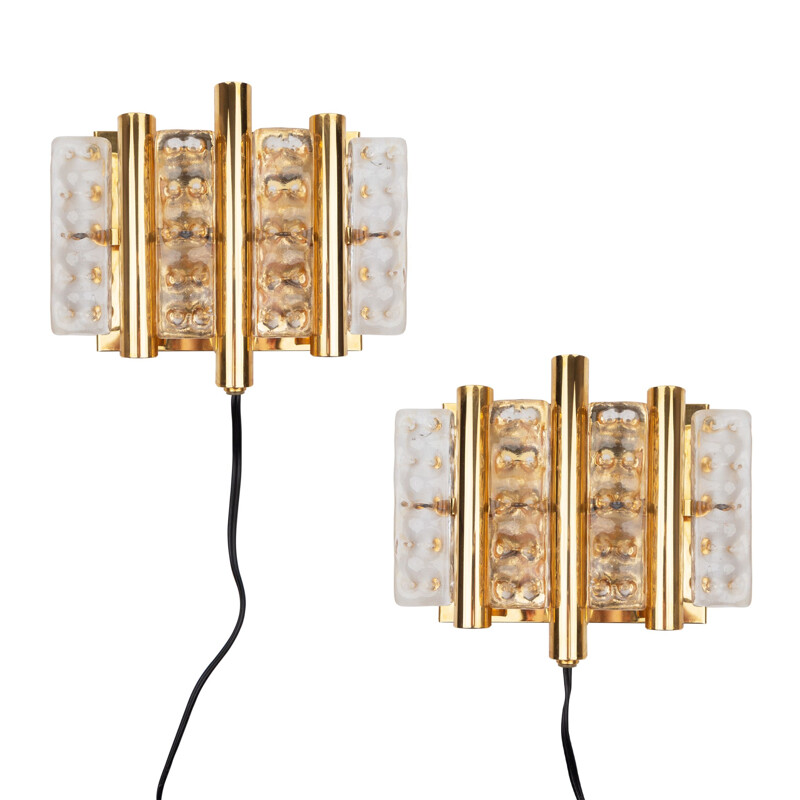 Pair of vintage Swedish wall lamps by Carl Fagerlund for Lyfa, 1960s