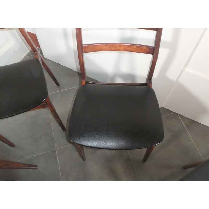 Ensemble de 4 chaises danoise vintage par Vestervig Eriksen pour br.br Tromborg, 1960