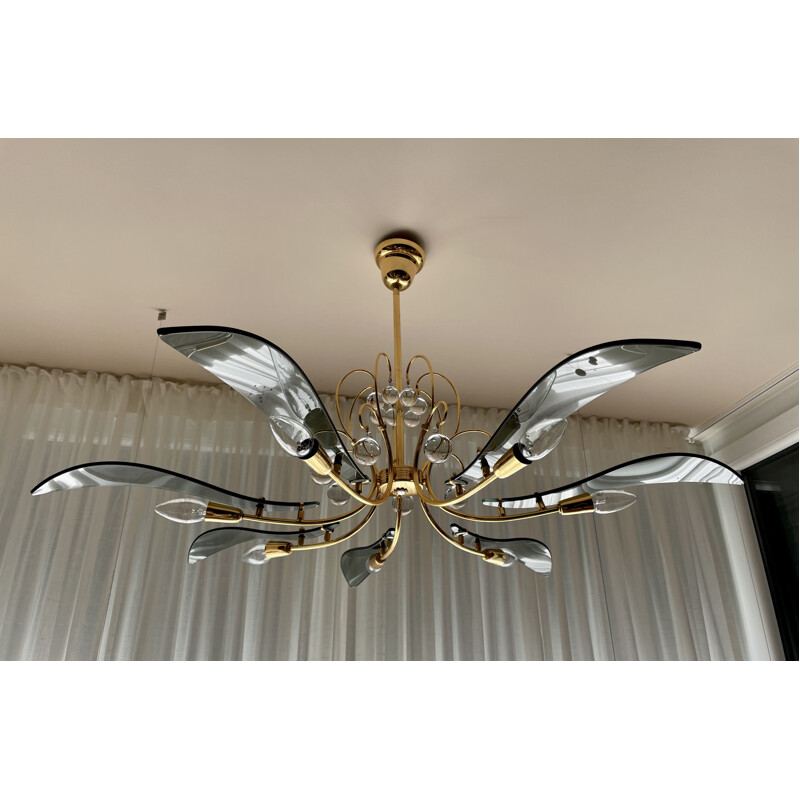 Vintage Dahlia chandelier by Fontana Arte