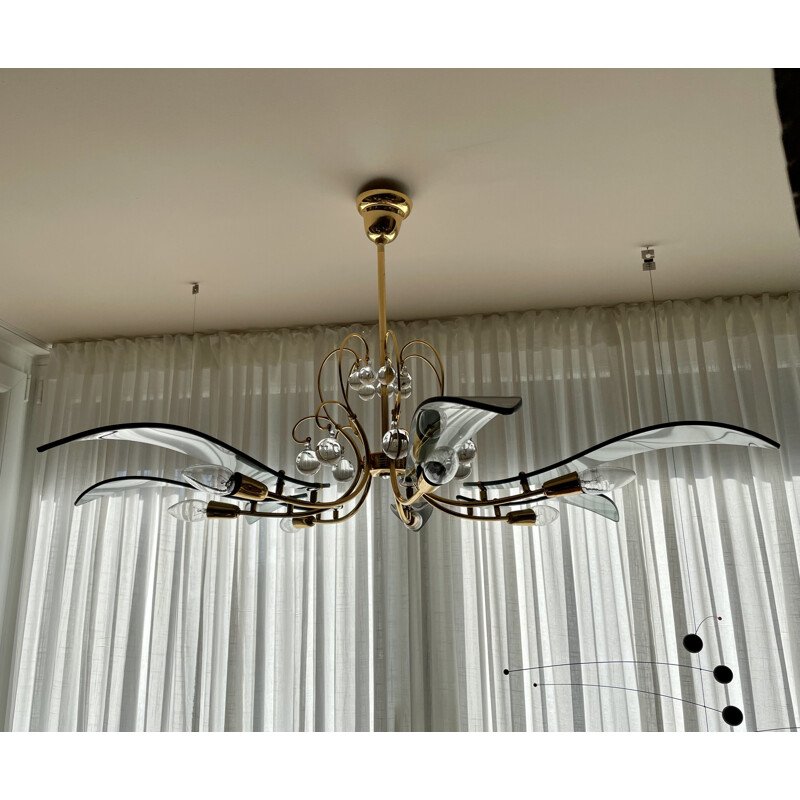 Vintage Dahlia chandelier by Fontana Arte