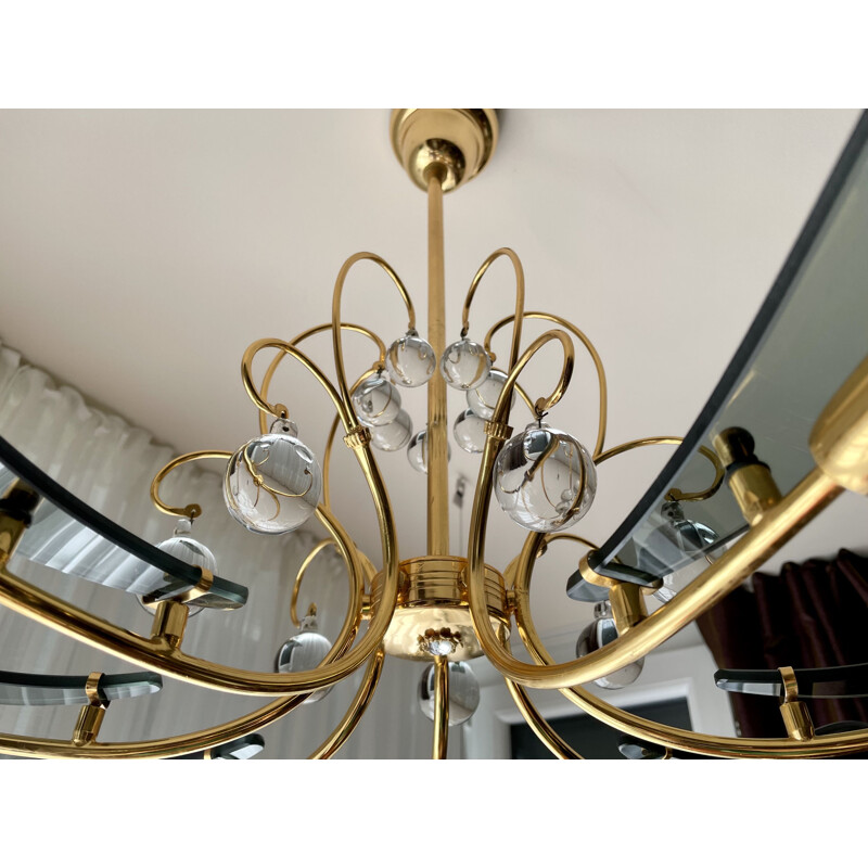 Vintage Dahlia chandelier by Fontana Arte