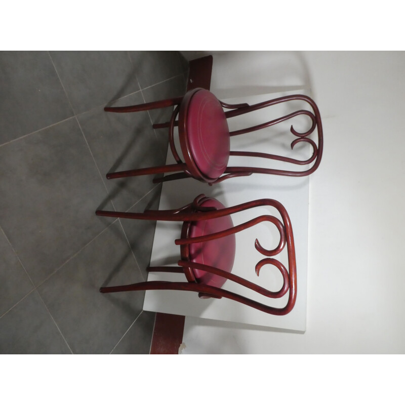 Paire de chaises vintage de Thonet Radomsko, 1950