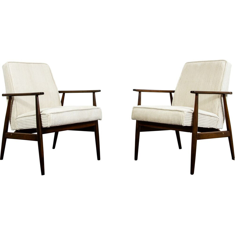 Pair of vintage armchairs by H. Lis, 1960s