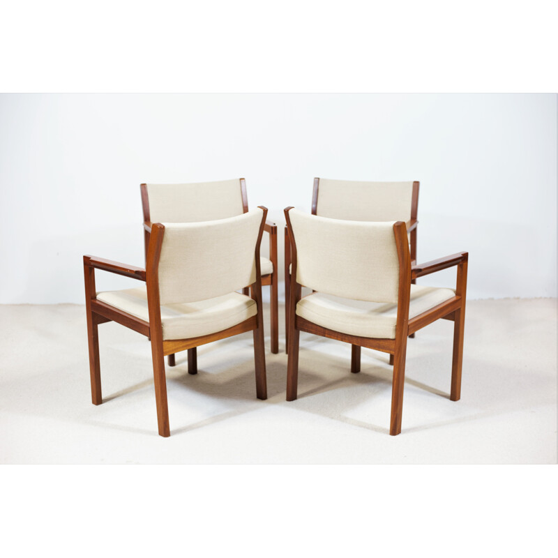 Set of 4 vintage armchairs by Christian Hvidt for Soborg Mobelfabrik