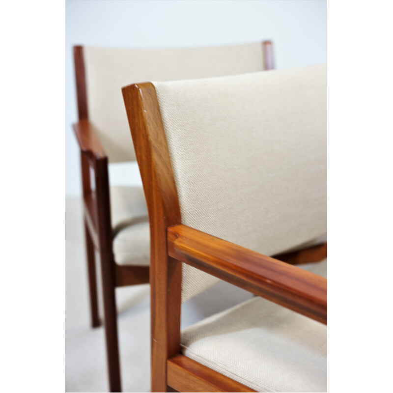 Set of 4 vintage armchairs by Christian Hvidt for Soborg Mobelfabrik