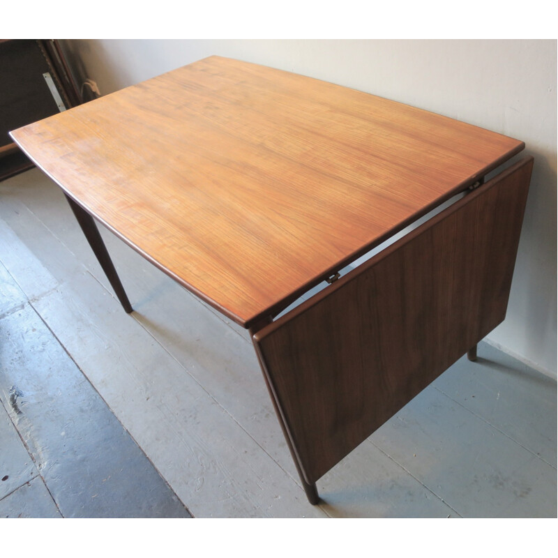 Danish teak dining table with extension - 1960s