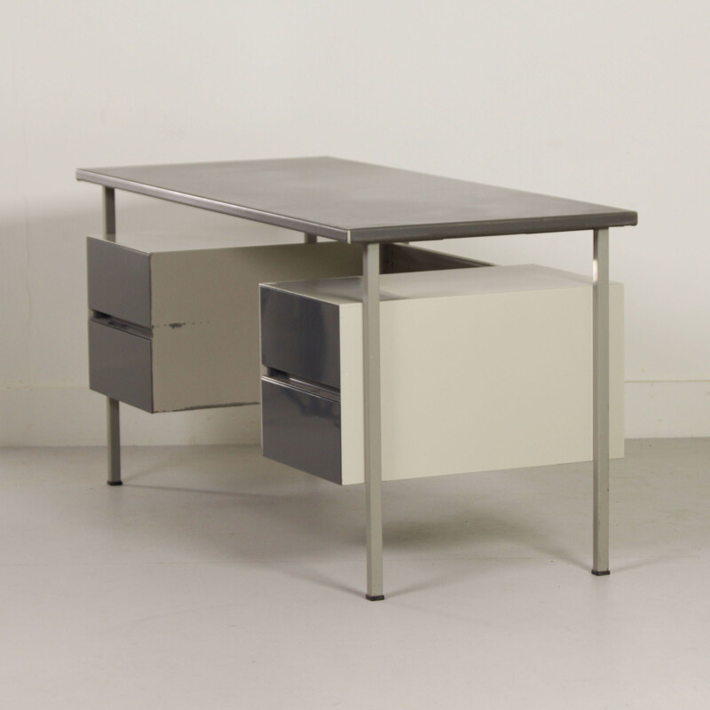 Vintage stalen bureau van Andre Cordemeyer voor Gispen, 1960