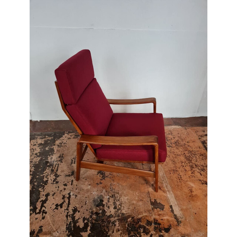 Mid century teak armchair by Arne Wahl Iversen for Comfort, 1960s