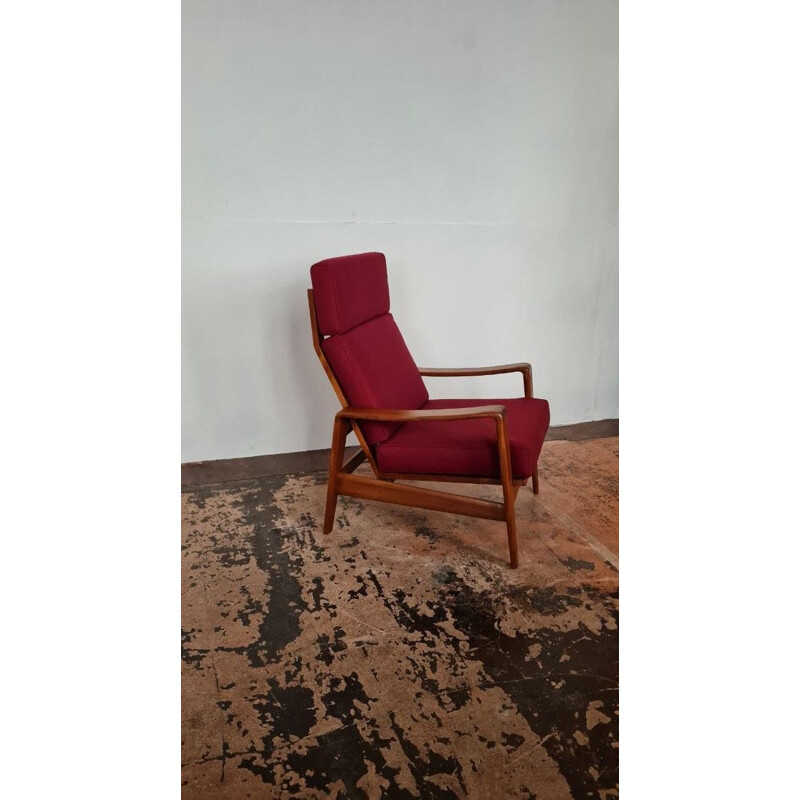 Mid century teak armchair by Arne Wahl Iversen for Comfort, 1960s