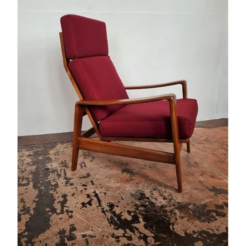 Mid century teak armchair by Arne Wahl Iversen for Comfort, 1960s