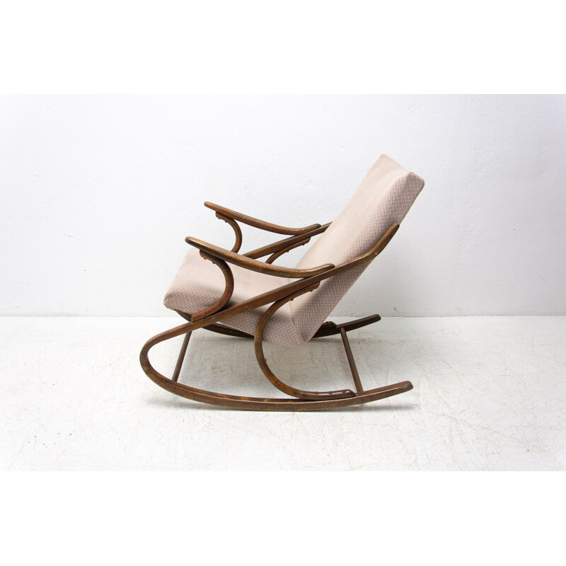 Vintage bentwood rocking chair by Ton, Czechoslovakia 1960