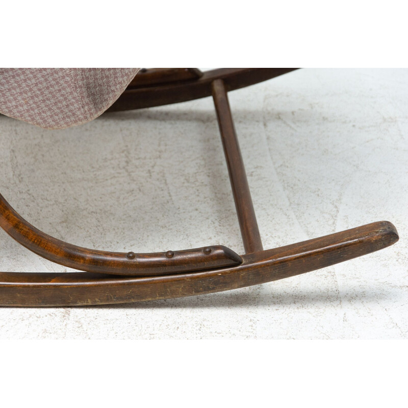 Vintage bentwood rocking chair by Ton, Czechoslovakia 1960