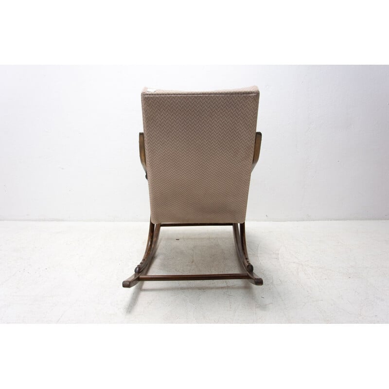 Vintage bentwood rocking chair by Ton, Czechoslovakia 1960