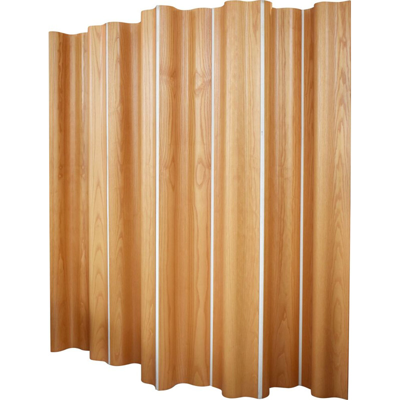 Vintage folding screen in ashwood by Eames, 1970s