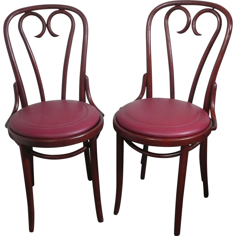 Paire de chaises vintage de Thonet Radomsko, 1950