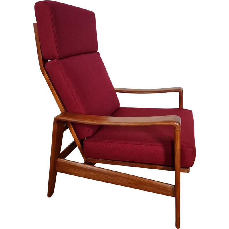 Mid century teak armchair by Arne Wahl Iversen for Comfort, 1960s