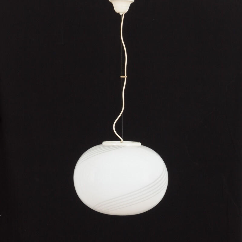 Lámpara de suspensión de cristal de Murano, 1970