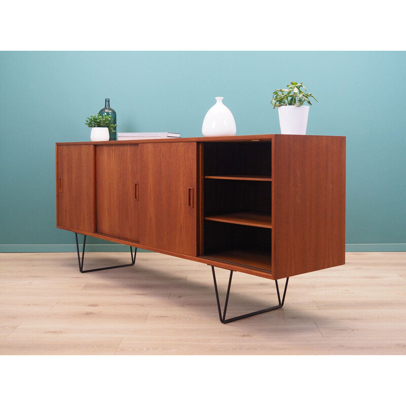 Teak vintage Danish sideboard by Erik Jensen for Westergaards Møbelfabrik, 1970s