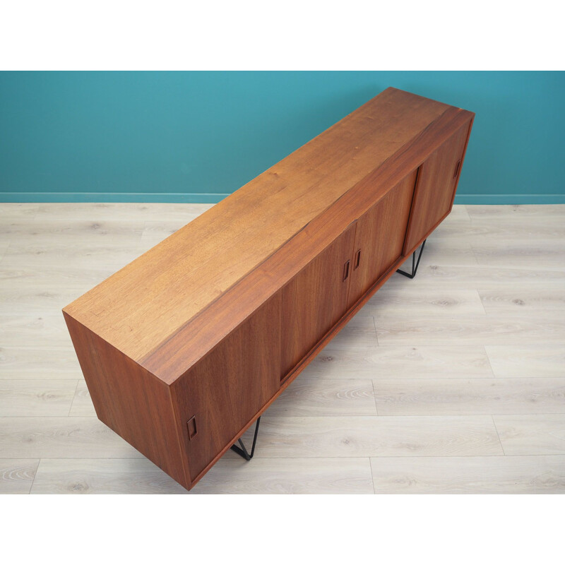 Teak vintage Danish sideboard by Erik Jensen for Westergaards Møbelfabrik, 1970s