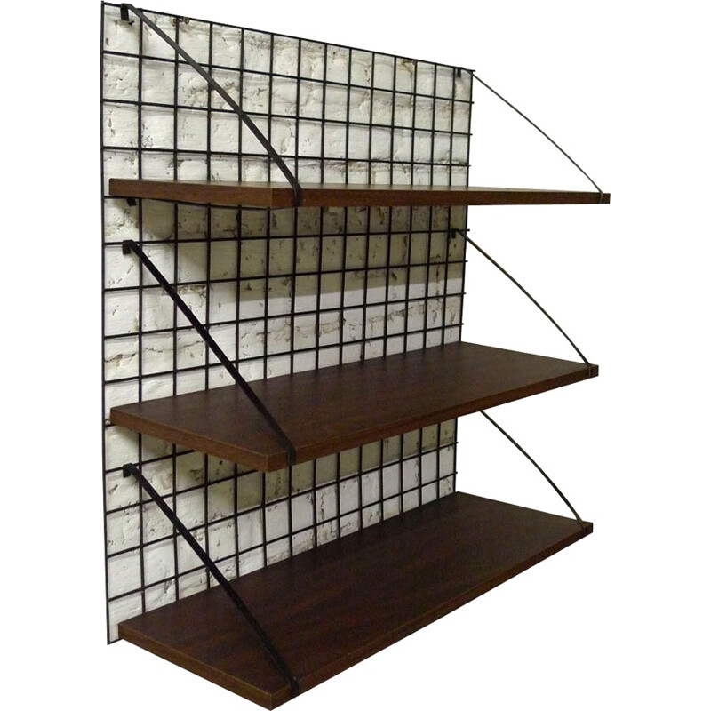 Meurop "Meca" shelves in metal - 1960s