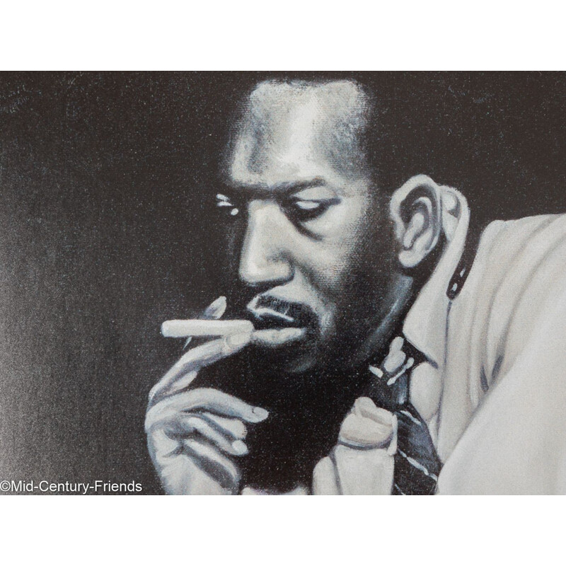 Pair of vintage art prints "Jazz Series" by Peter J. Bailey