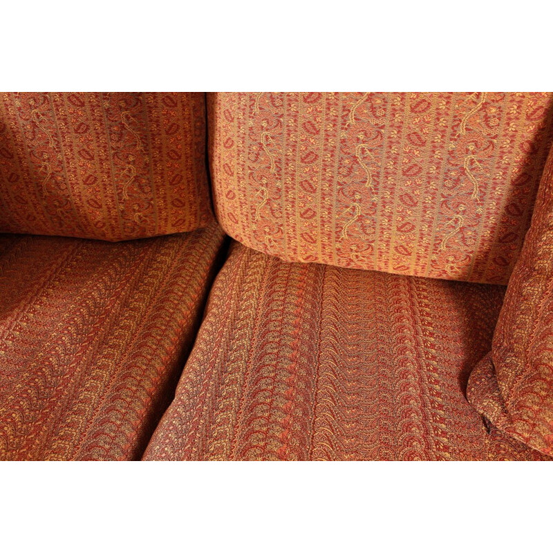 B&B Italia "Baisity" 2-seater sofa in red leather, Antonio CITTERIO - 1980s