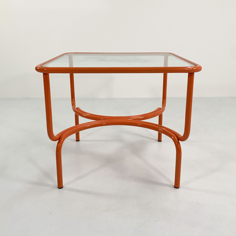 Vintage orange Locus Solus garden table by Gae Aulenti for Poltronova, 1970s