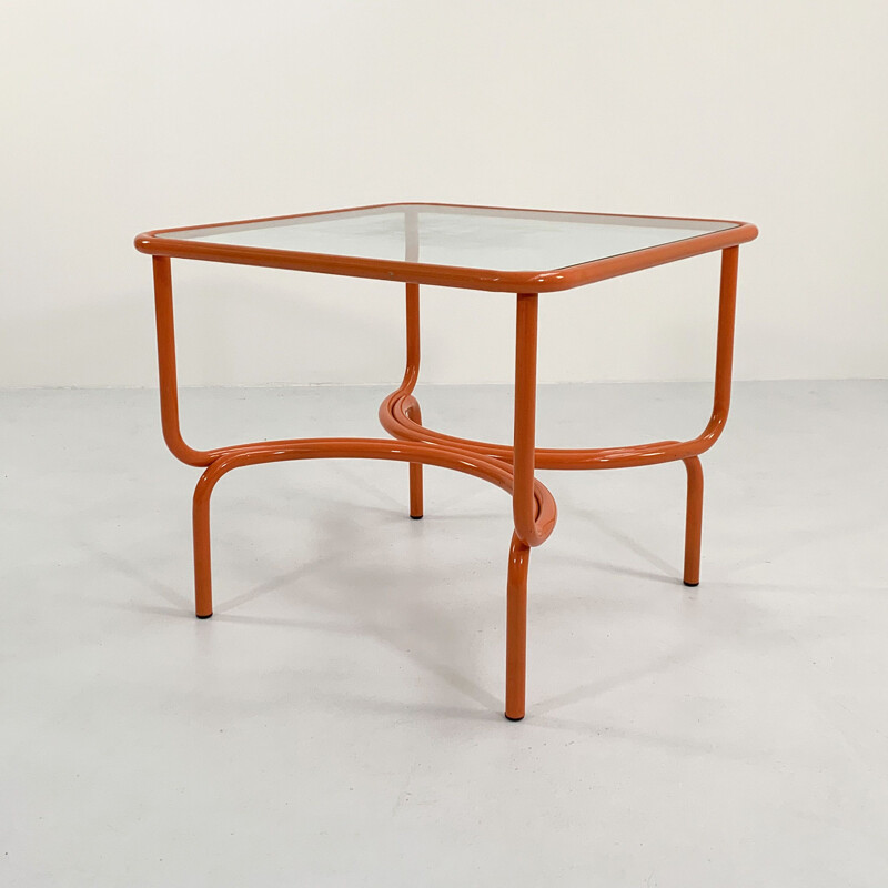 Vintage orange Locus Solus garden table by Gae Aulenti for Poltronova, 1970s