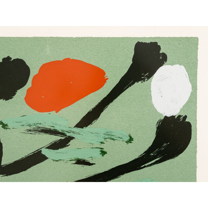 Serigrafia Vintage "Sun Dance" a cores em papel de Dietrich Lusici