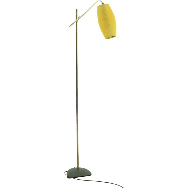 Mid Century yellow floor lamp - 1950s