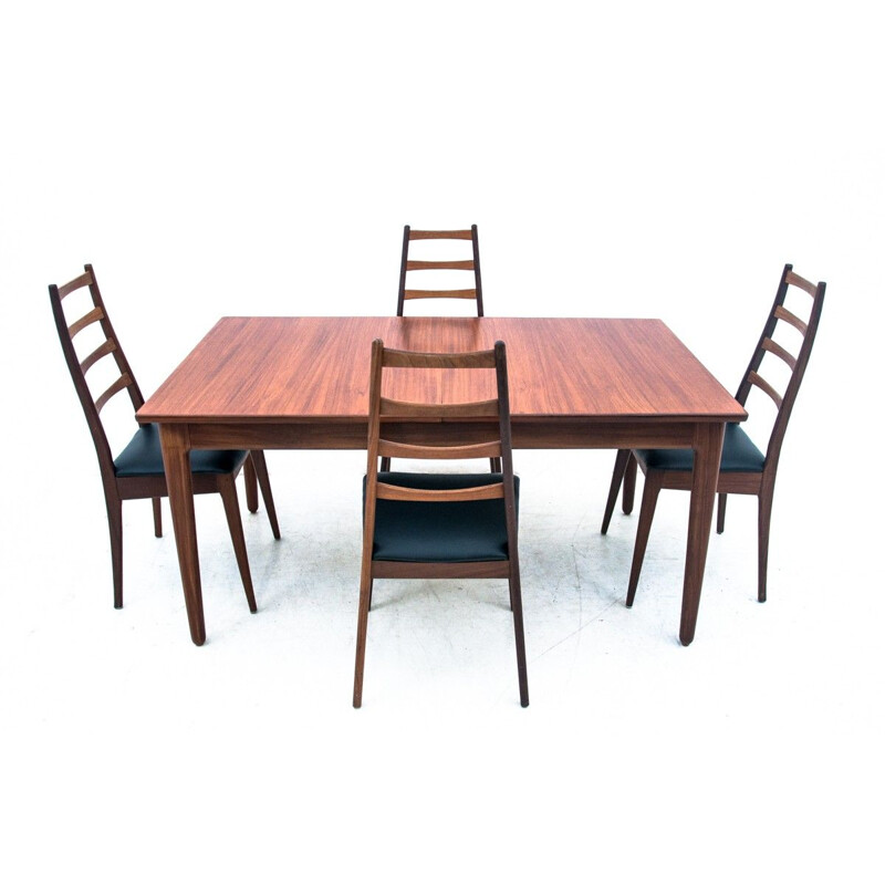 Vintage teak dining set, Denmark 1960s