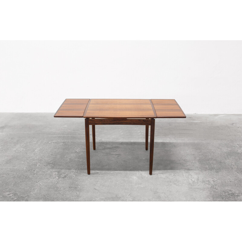 Rosewood vintage dining table by Poul Hundevad, Denmark 1960s