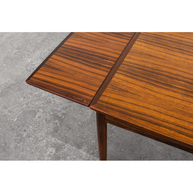 Rosewood vintage dining table by Poul Hundevad, Denmark 1960s