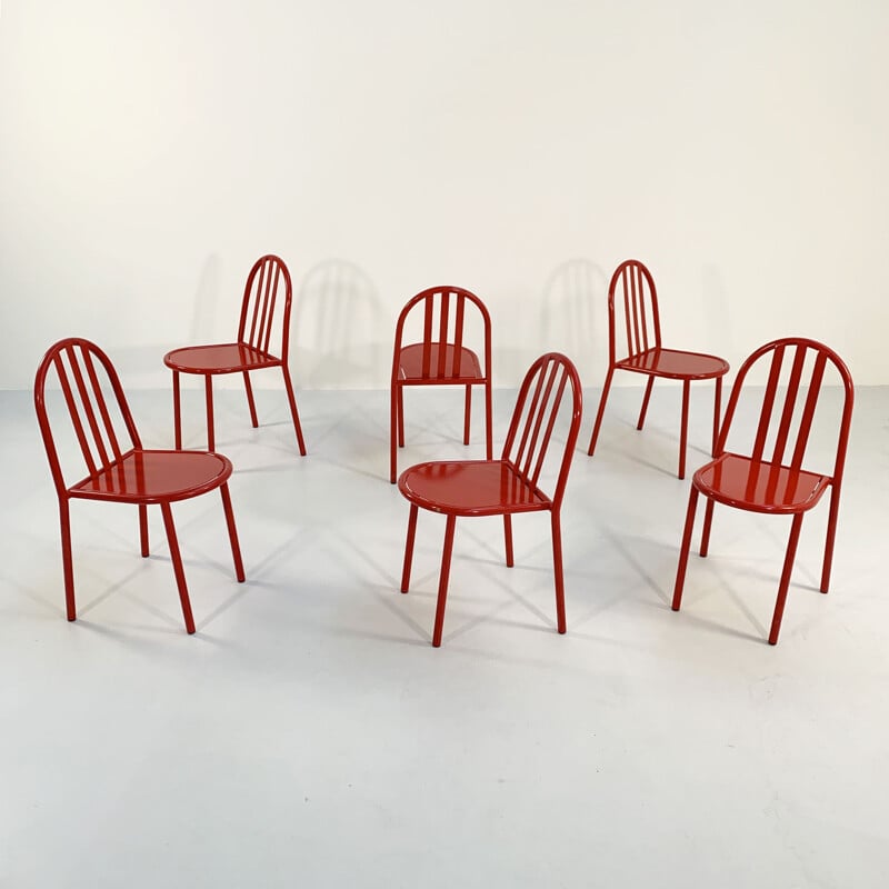 Ensemble de 6 chaises vintage par Robert Mallet-Stevens pour Pallucco Italia, 1980