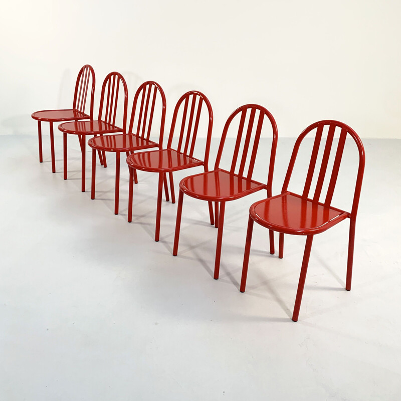 Set of 6 vintage chairs by Robert Mallet-Stevens for Pallucco Italia, 1980s