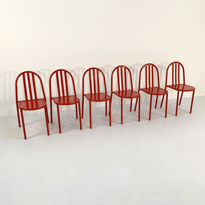 Ensemble de 6 chaises vintage par Robert Mallet-Stevens pour Pallucco Italia, 1980