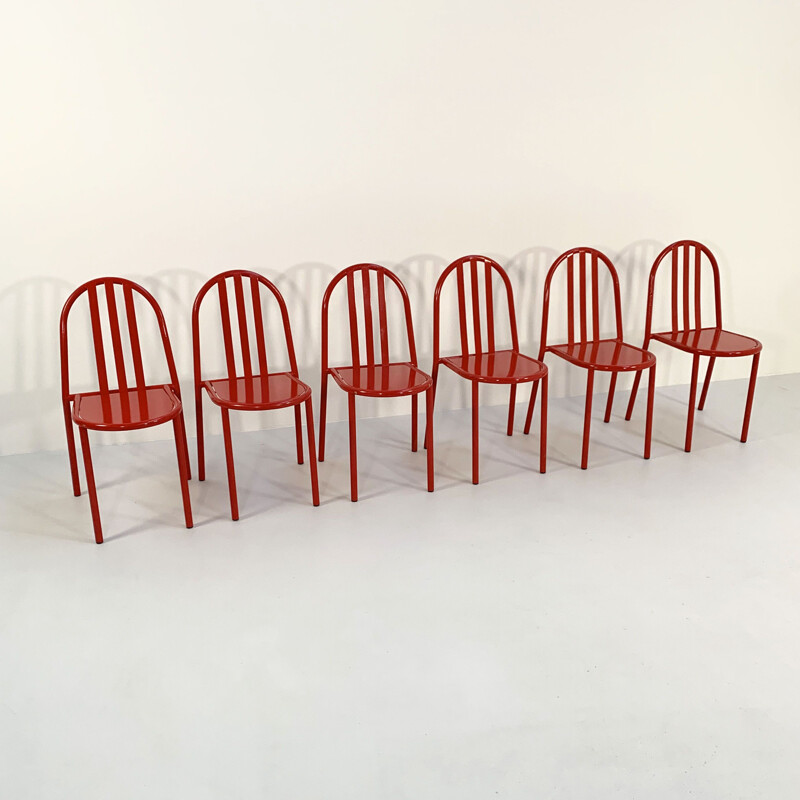 Set of 6 vintage chairs by Robert Mallet-Stevens for Pallucco Italia, 1980s